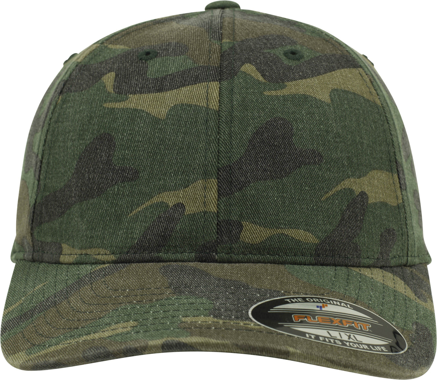 Flexfit Yupoong Garment Washed Camo Snapback Cap Soft Buckram S/M L/XL