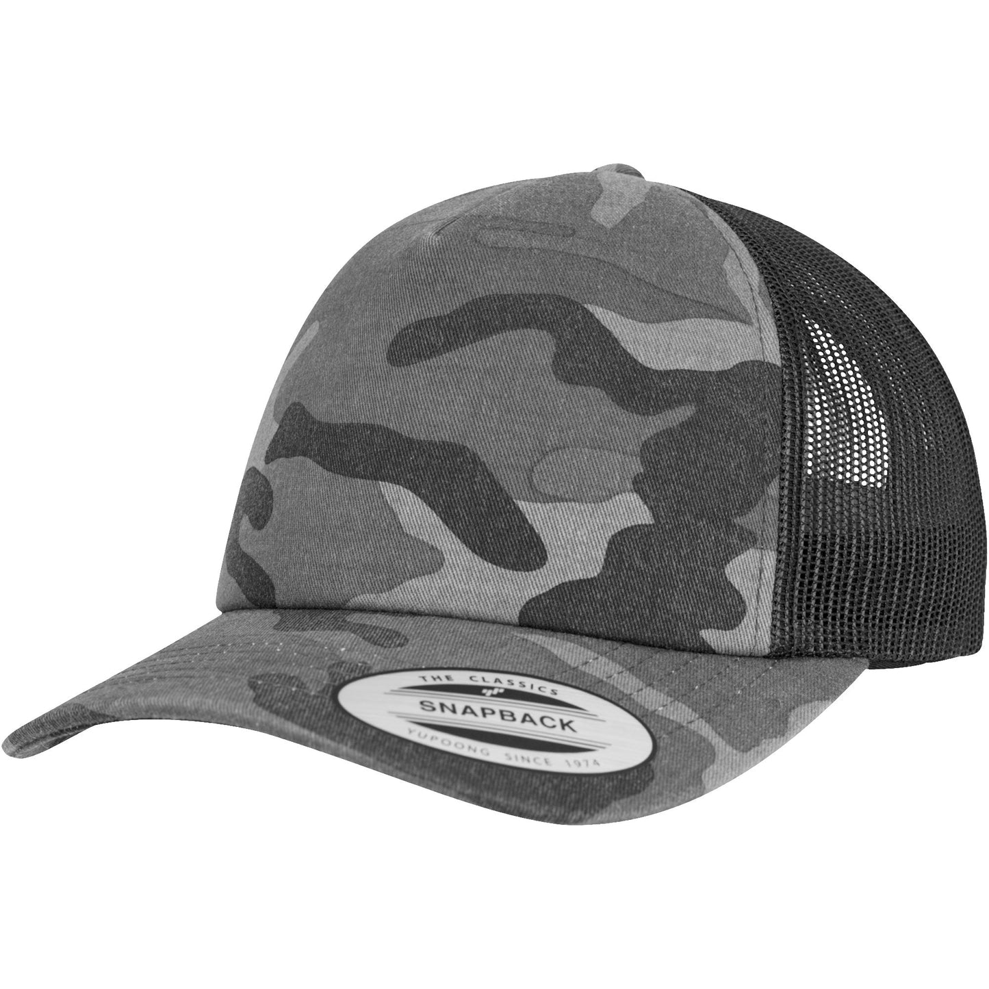Flexfit Yupoong Camo Trucker Cap 6606C Classic Mesh Snapback Adjustable