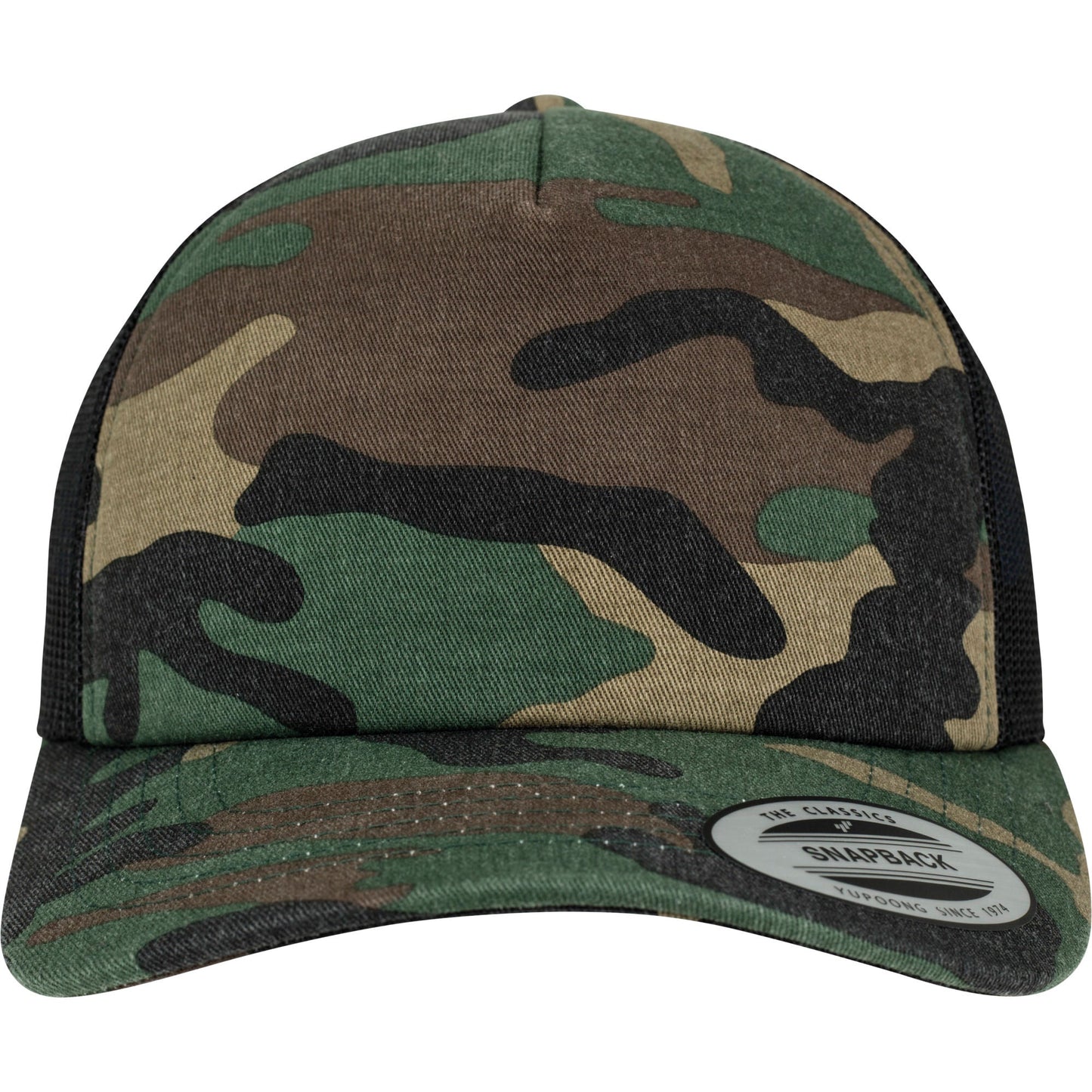Flexfit Yupoong Camo Trucker Cap 6606C Classic Mesh Snapback Adjustable