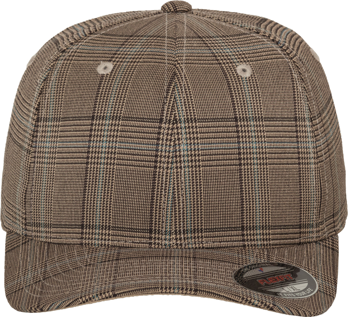 Flexfit Glen Check Cap by Yupoong Two Faces Casual Style S/M L/XL