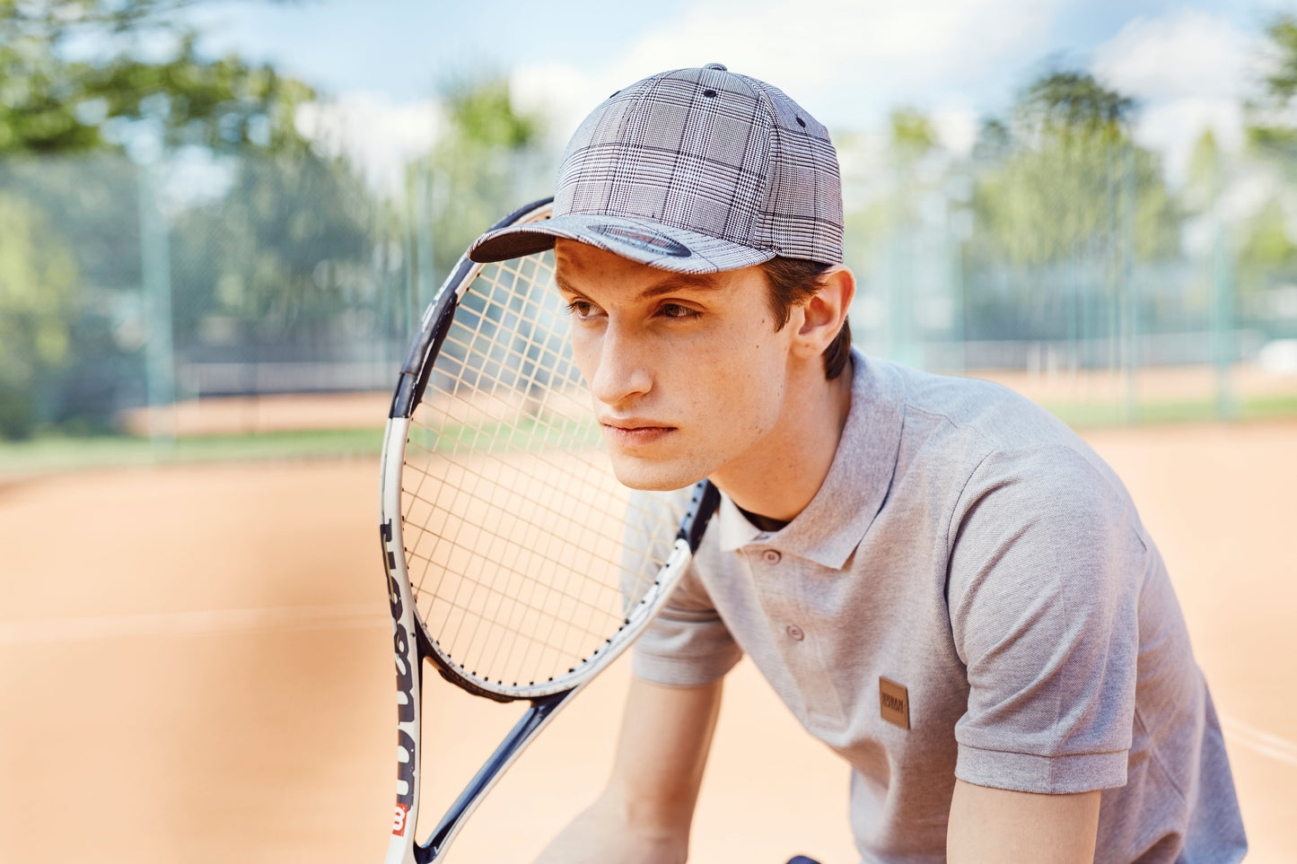 Flexfit Glen Check Cap by Yupoong Two Faces Casual Style S/M L/XL