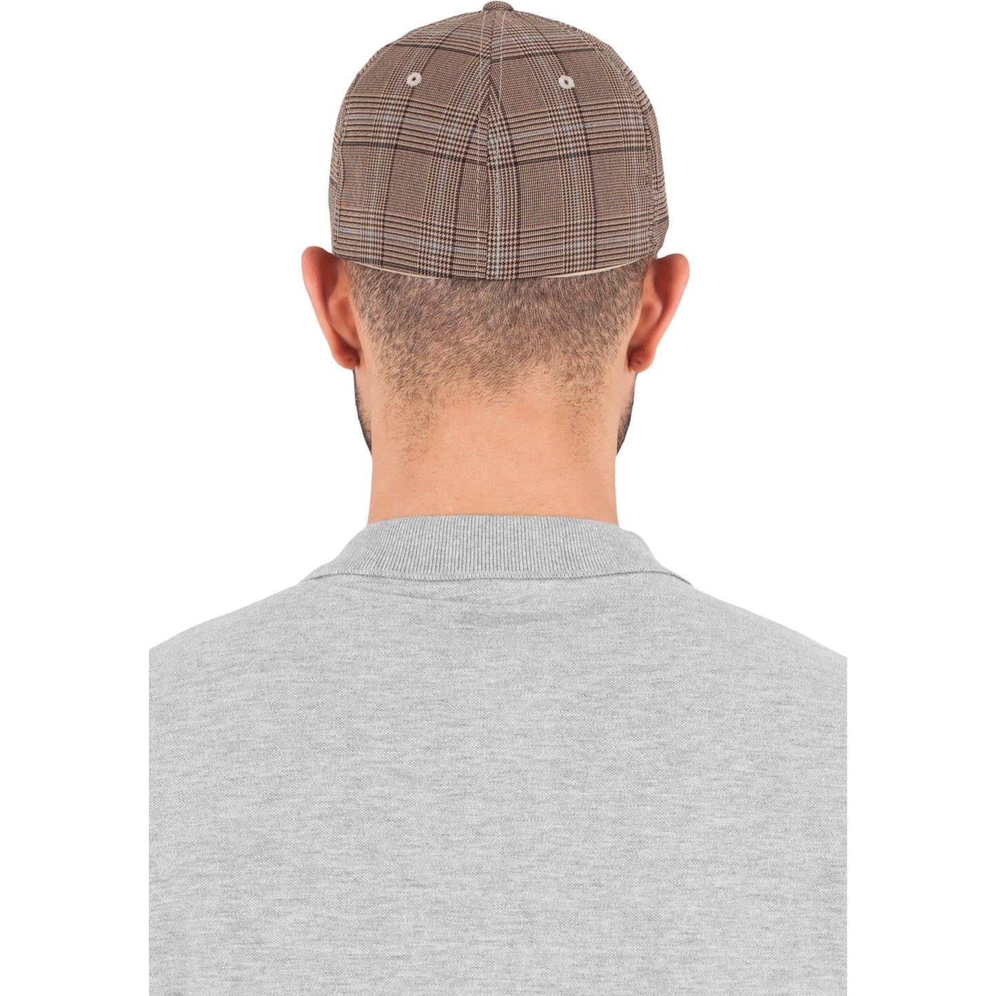 Flexfit Glen Check Cap by Yupoong Two Faces Casual Style S/M L/XL