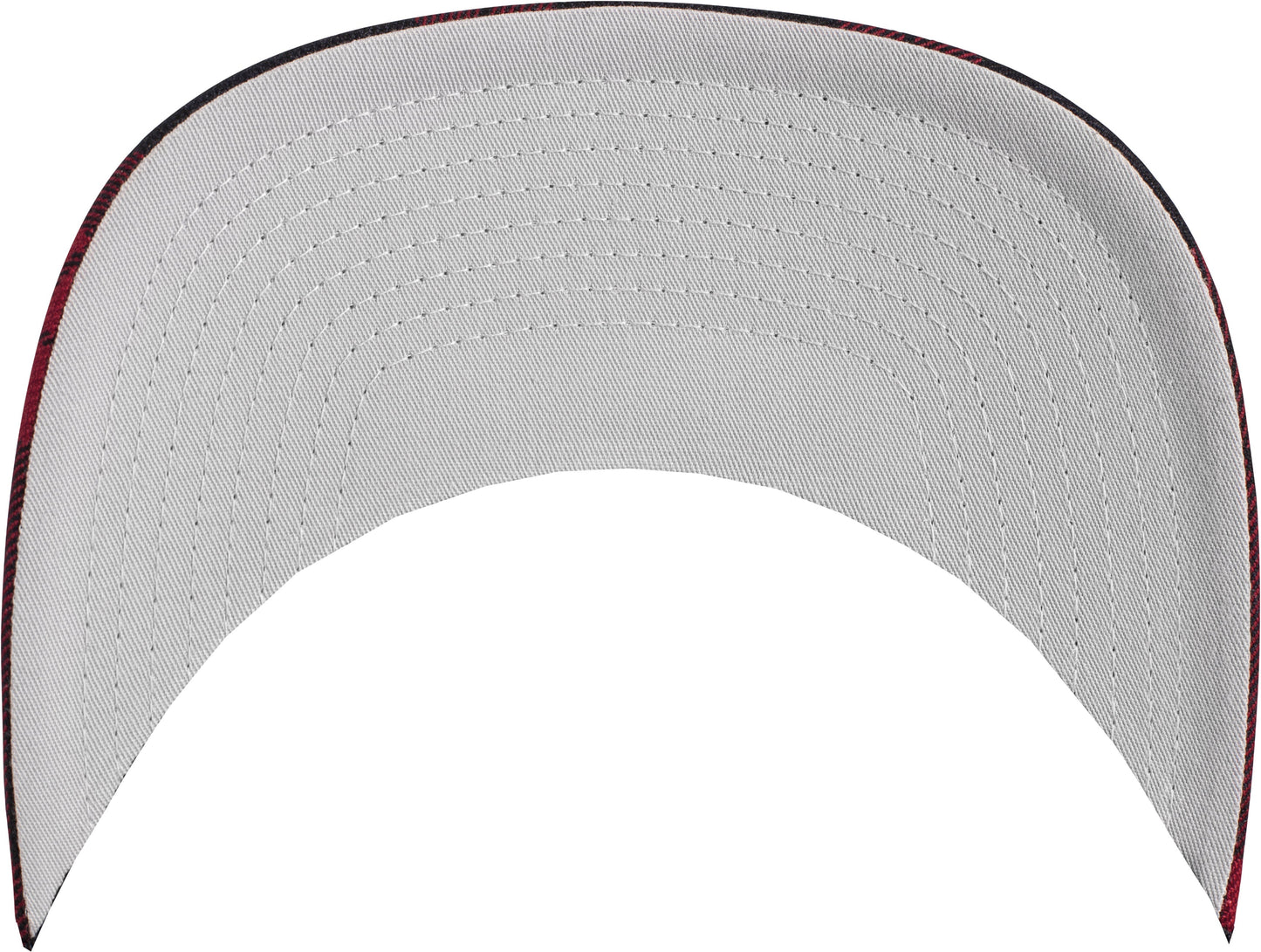 Flexfit By Yupoong Tartan Plaid Cap Hard Buckram Silver Undervisor S/M L/XL