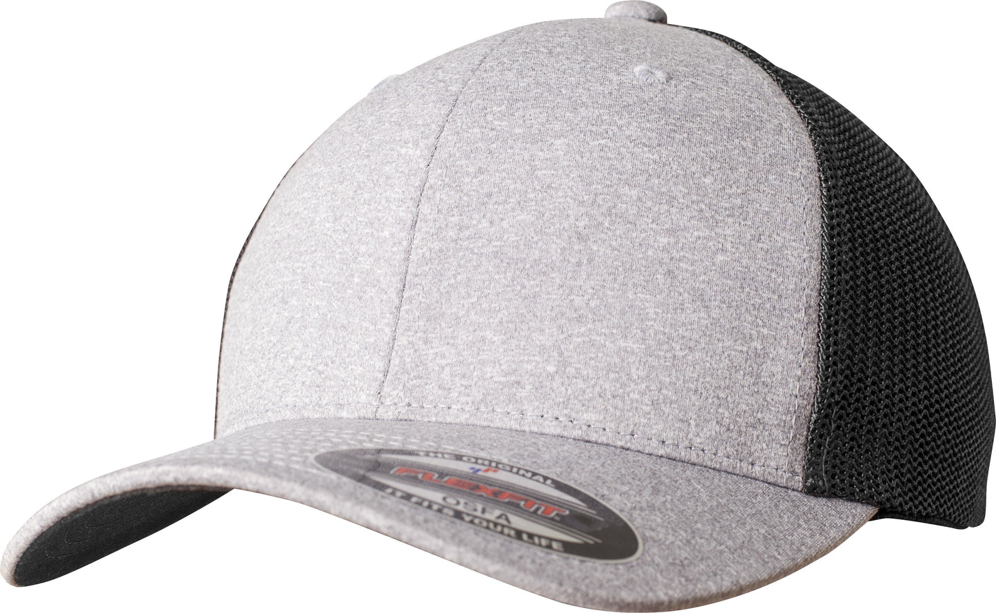 Flexfit By Yupoong Melange Mesh Cap 6311 Comfort Fit Black Undervisor