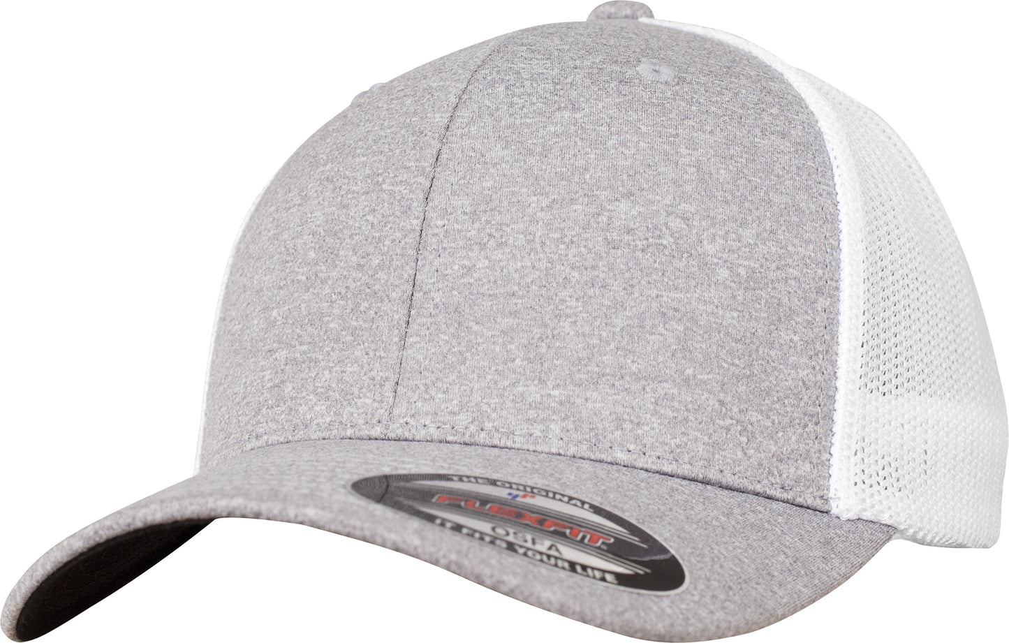 Flexfit By Yupoong Melange Mesh Cap 6311 Comfort Fit Black Undervisor
