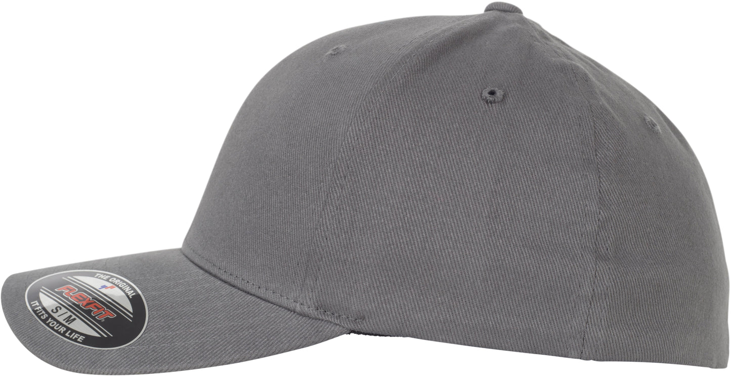 Flexfit By Yupoong Brushed Twill Cap 6377 Sporty Shape Silver Undervisor