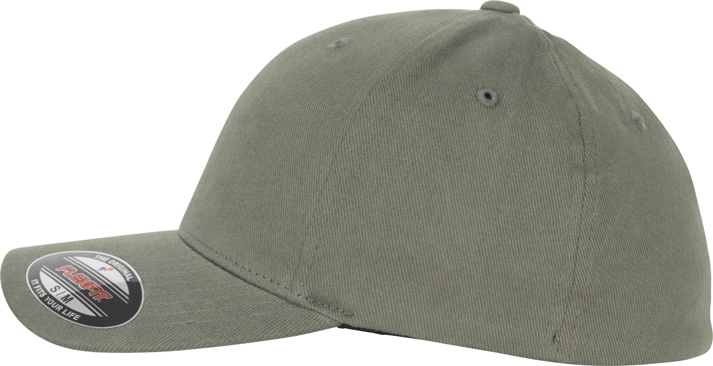 Flexfit By Yupoong Brushed Twill Cap 6377 Sporty Shape Silver Undervisor