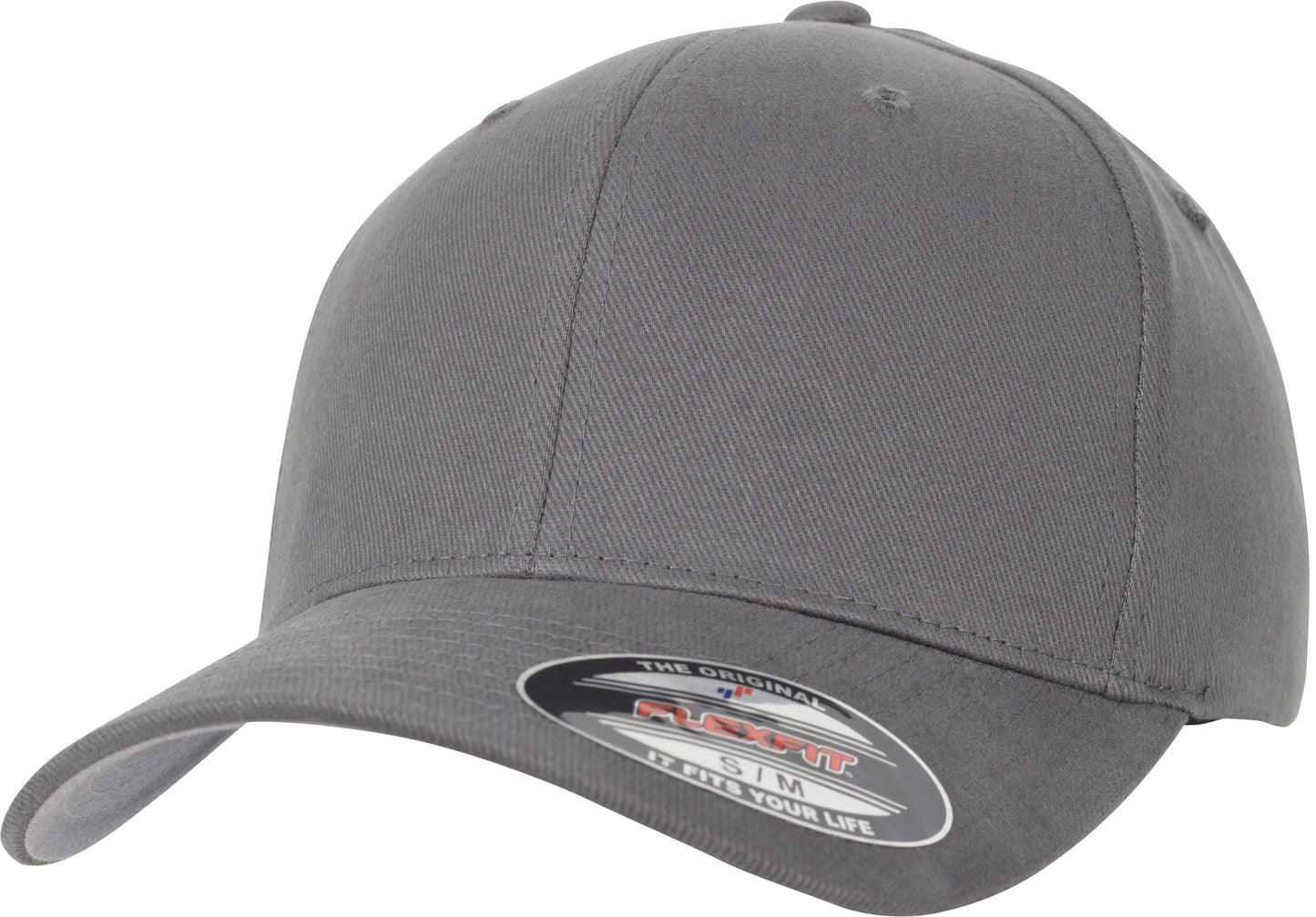 Flexfit By Yupoong Brushed Twill Cap 6377 Sporty Shape Silver Undervisor