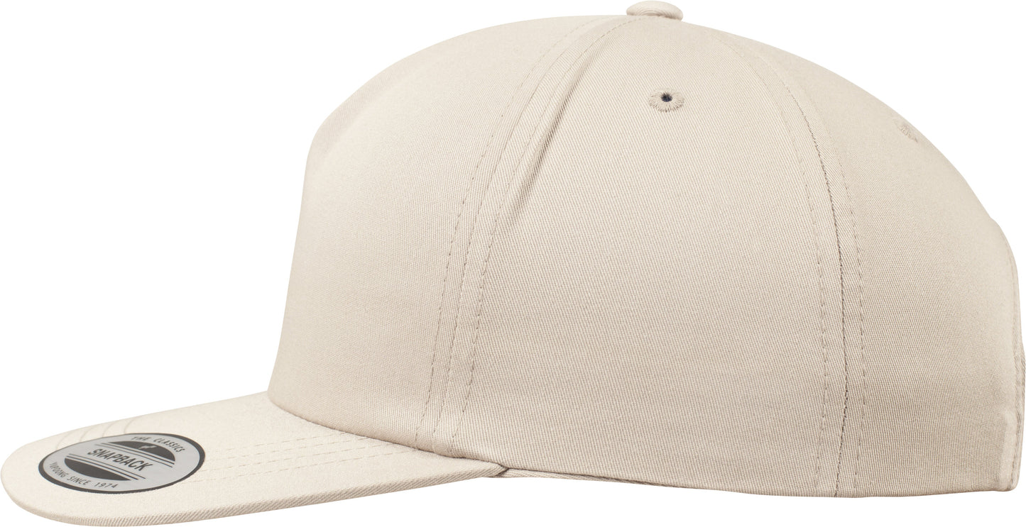 Flexfit Yupoong Unstructured 5-Panel Snapback Cap Soft Casual Hat 6502