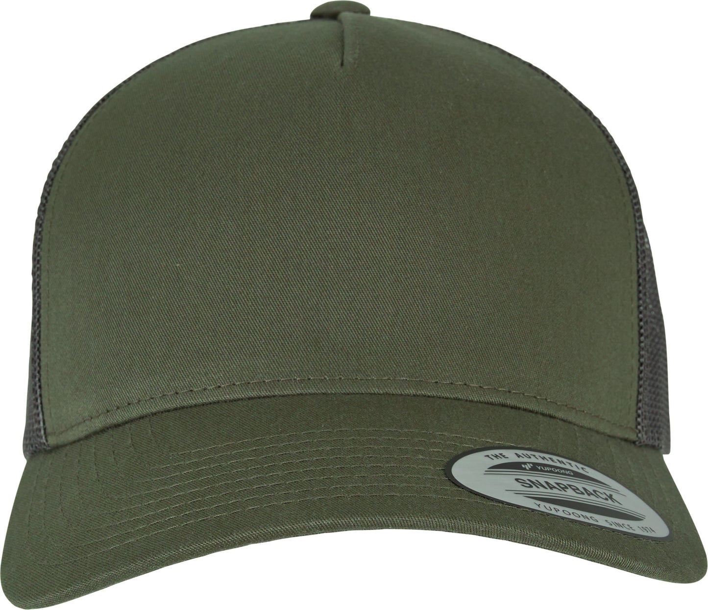 Flexfit Yupoong 5-Panel Retro Trucker Cap Sporty Mesh Back Cotton Twill