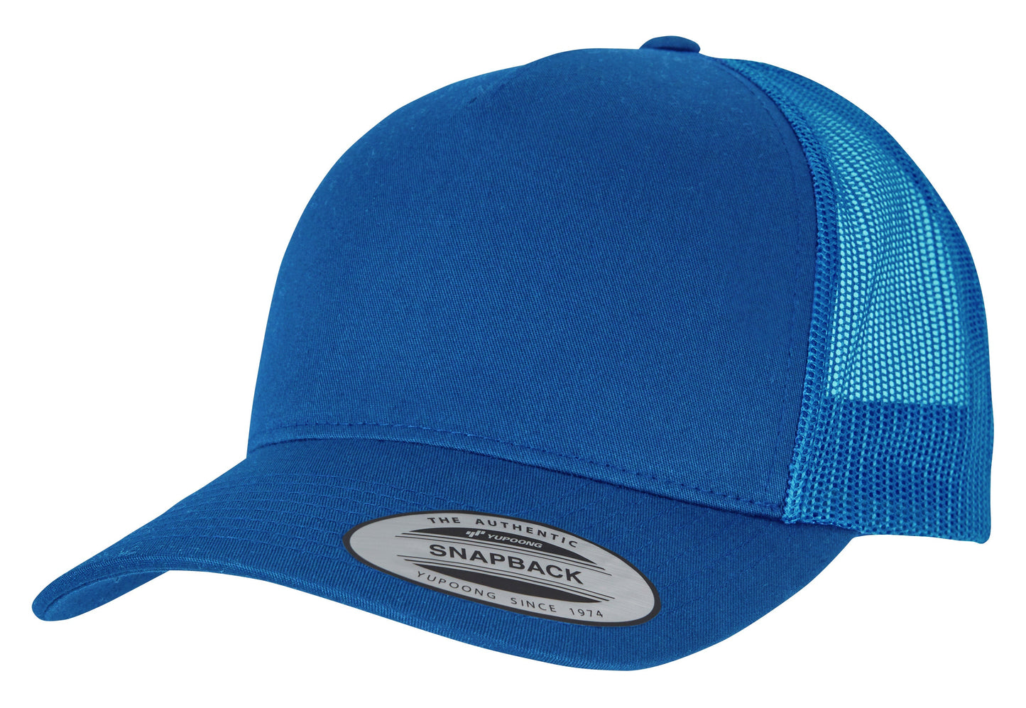 Flexfit Yupoong 5-Panel Retro Trucker Cap Sporty Mesh Back Cotton Twill