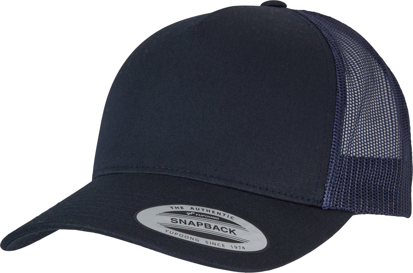 Flexfit Yupoong 5-Panel Retro Trucker Cap Sporty Mesh Back Cotton Twill