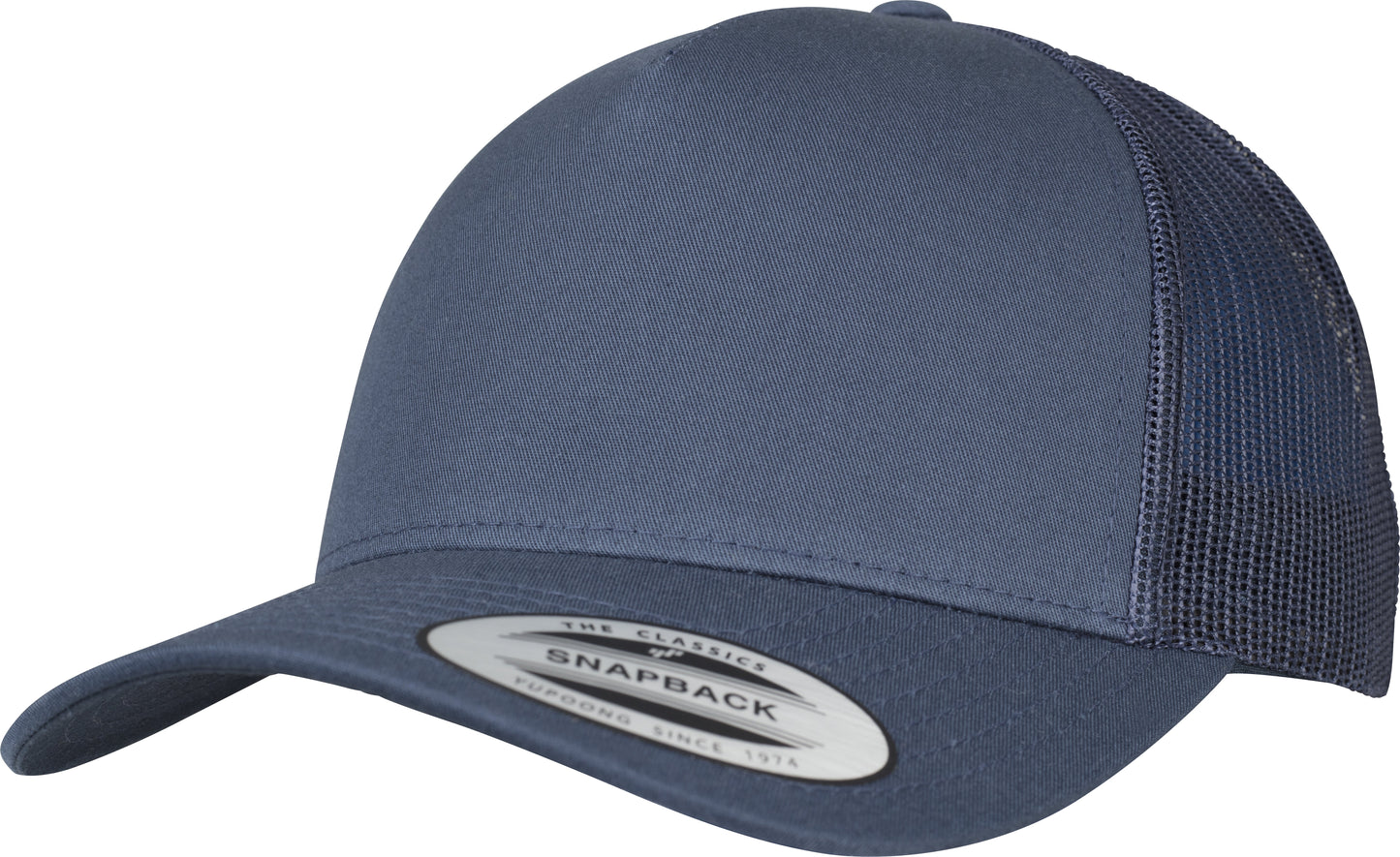 Flexfit Yupoong 5-Panel Retro Trucker Cap Sporty Mesh Back Cotton Twill