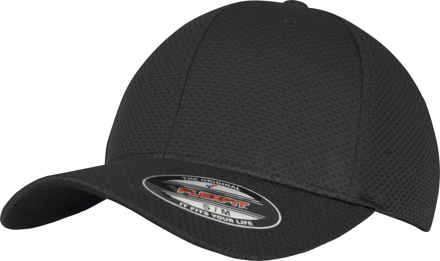 Flexfit 3D Hexagon Jersey Cap by Yupoong Flexible Fabric Sporty Look S/M L/XL