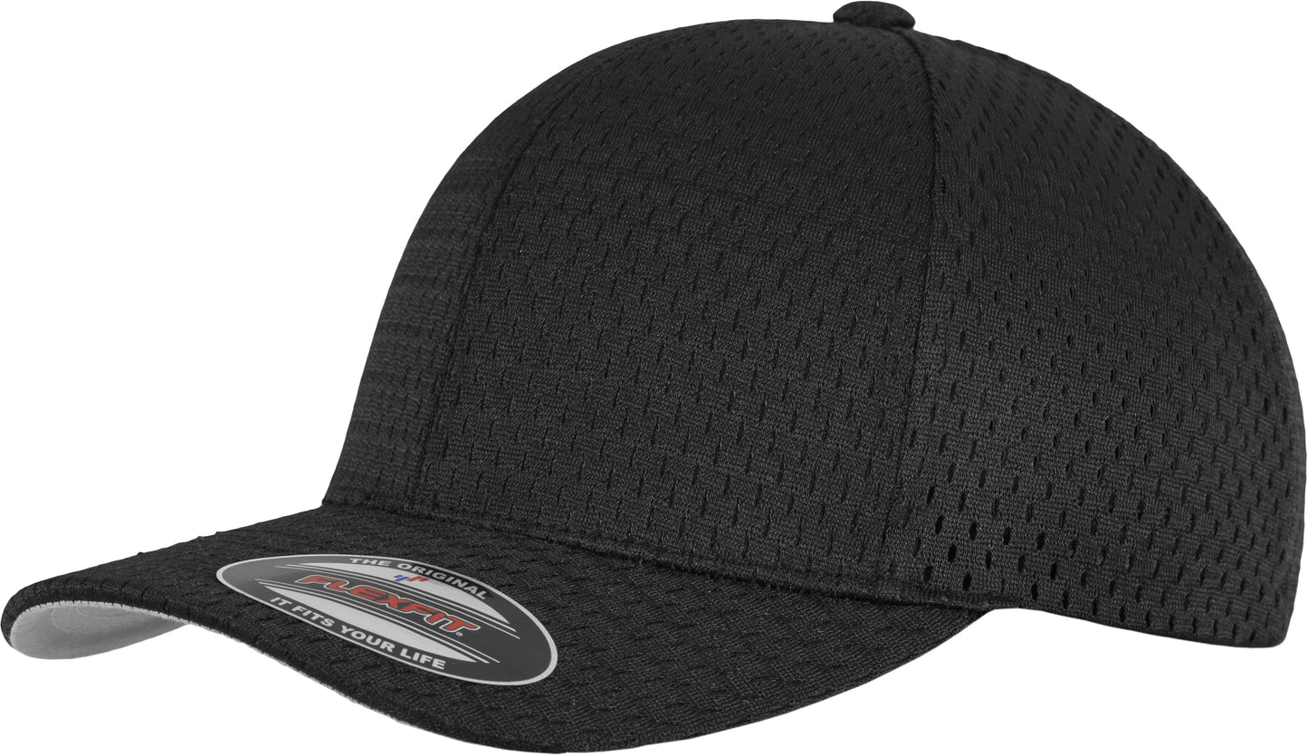 Flexfit By Yupoong Athletic Mesh Cap 6777 Sporty Optimal Fit Silver Underside