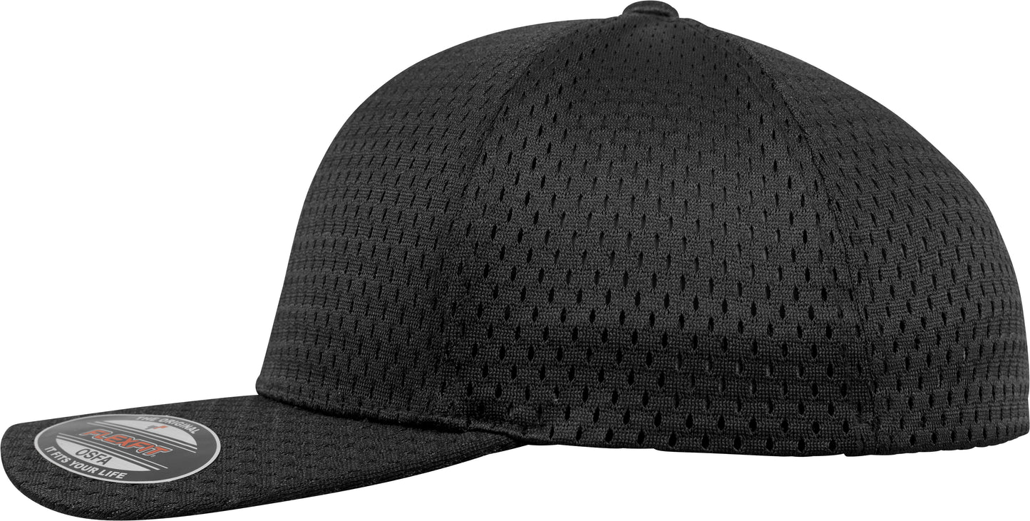 Flexfit By Yupoong Athletic Mesh Cap 6777 Sporty Optimal Fit Silver Underside