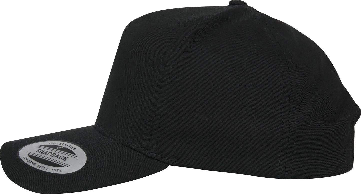 Flexfit Yupoong 5-Panel Curved Classic Snapback Cap 7707 - 100% Cotton