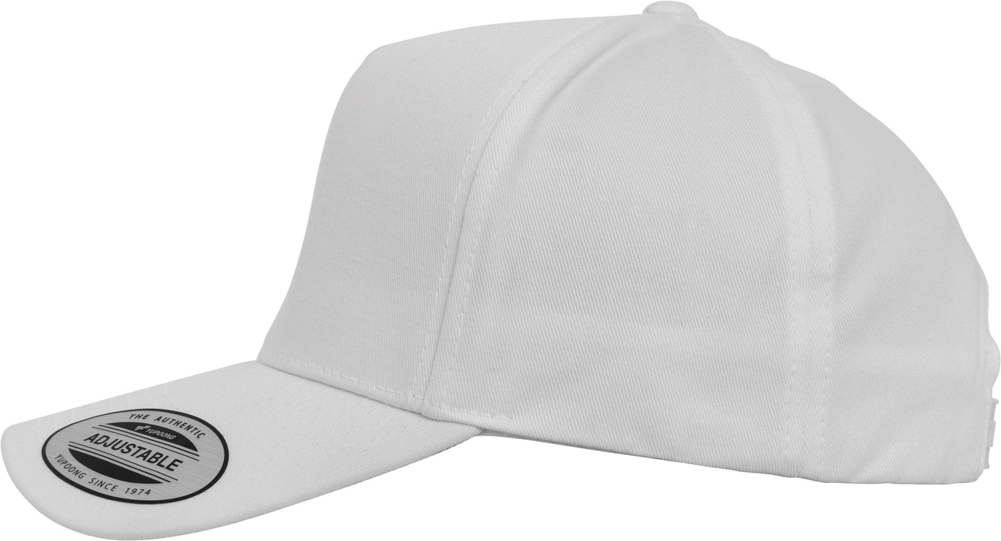 Flexfit Yupoong 5-Panel Curved Classic Snapback Cap 7707 - 100% Cotton