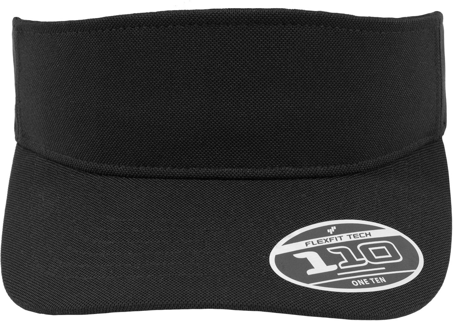 Flexfit By Yupoong 110 Adjustable Visor Cool Dry Fabric One Size Black