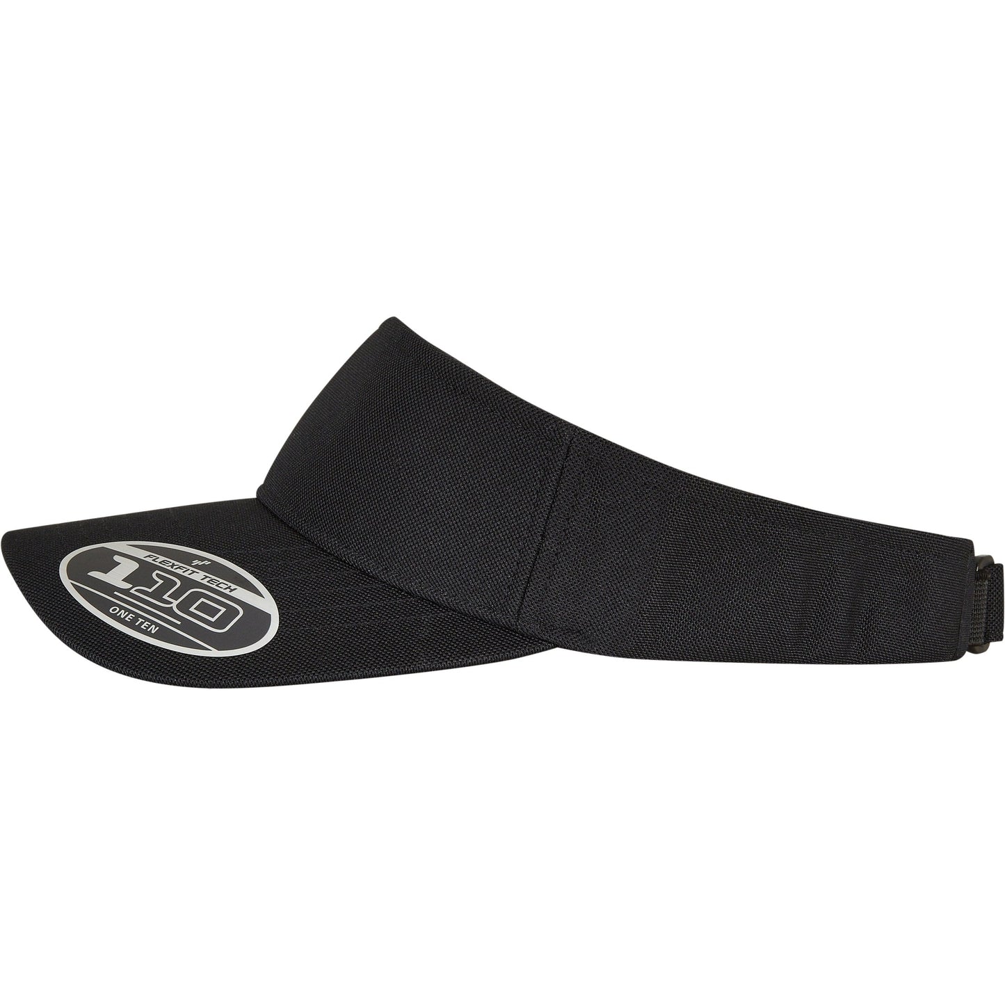 Flexfit By Yupoong 110 Adjustable Visor Cool Dry Fabric One Size Black