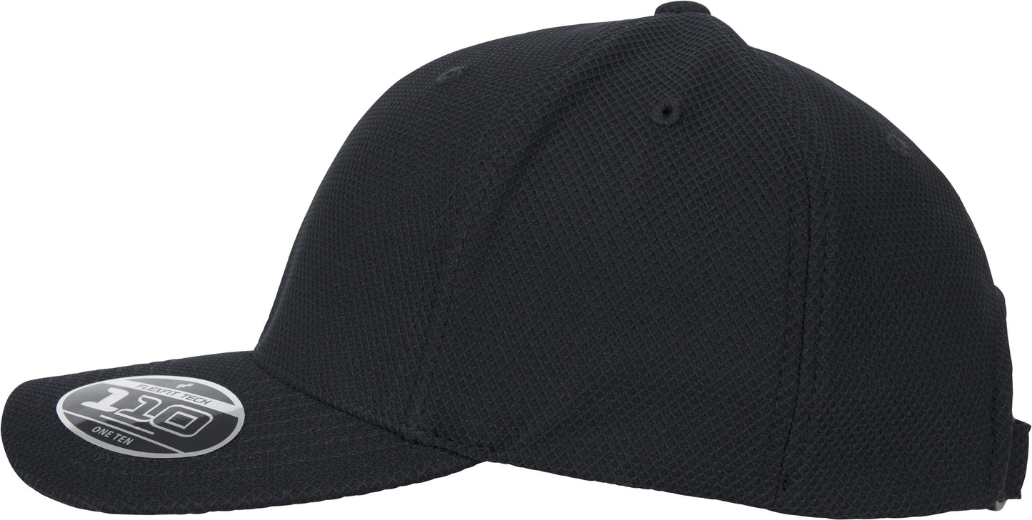 Flexfit By Yupoong 110 Hybrid Cap Diamond Pattern Curved Visor One Size