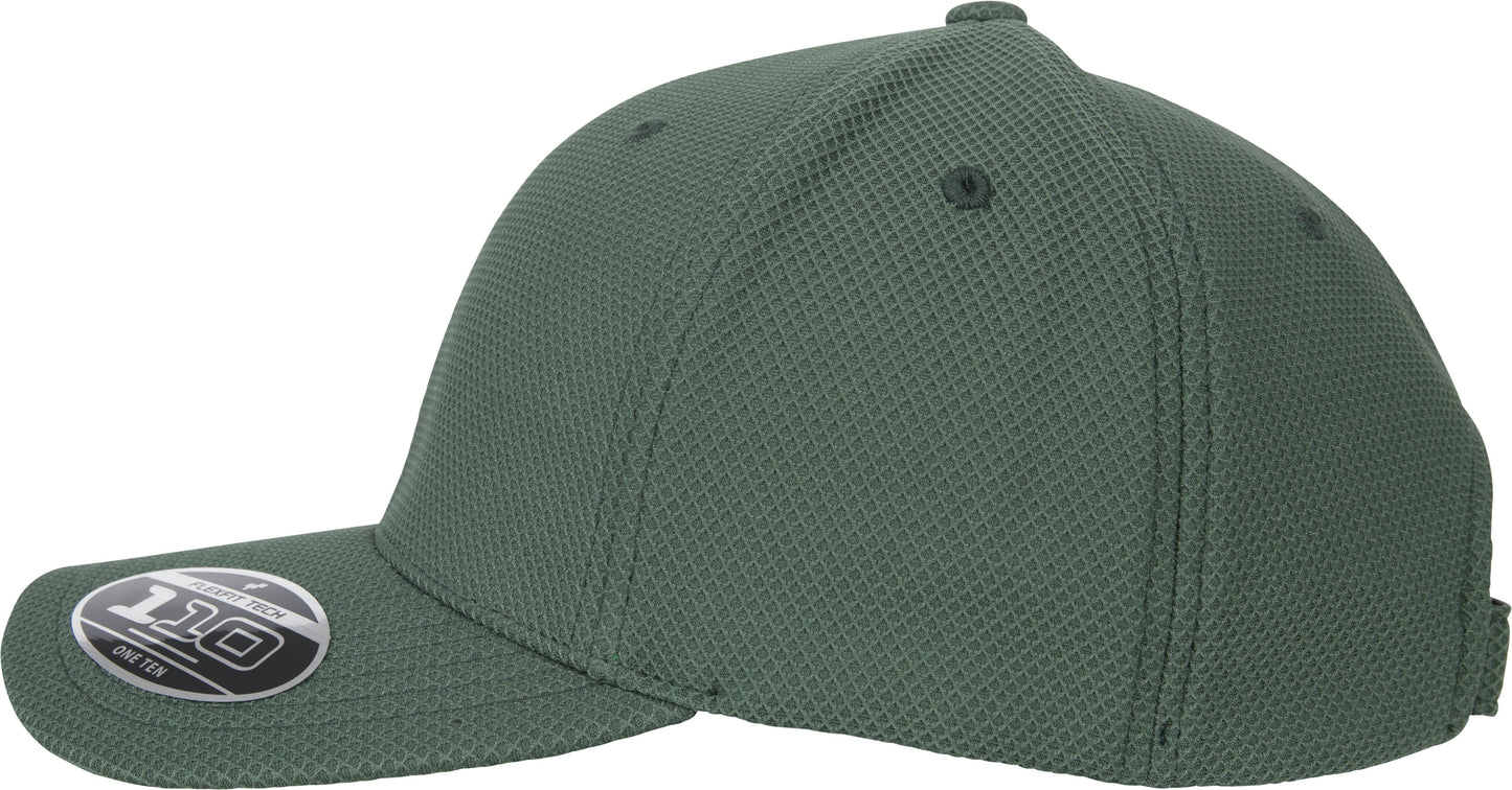 Flexfit By Yupoong 110 Hybrid Cap Diamond Pattern Curved Visor One Size