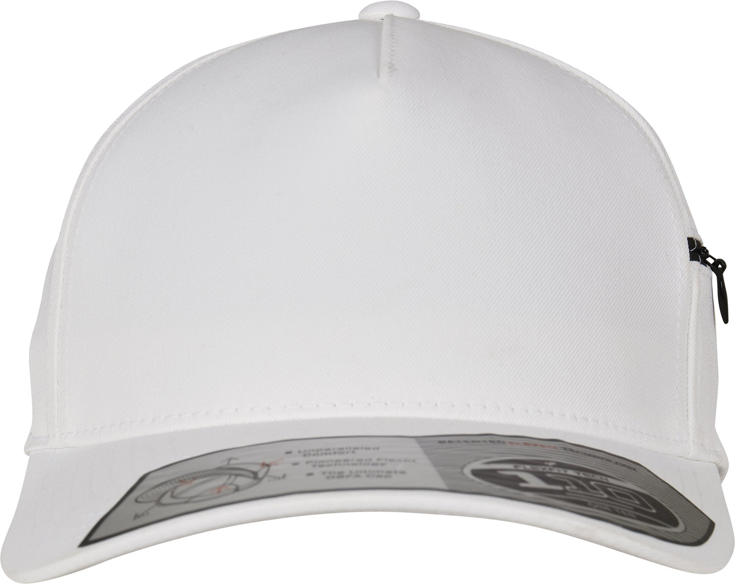Flexfit By Yupoong 110 Pocket Cap with Zipper Side Closure and Pre-bent Visor
