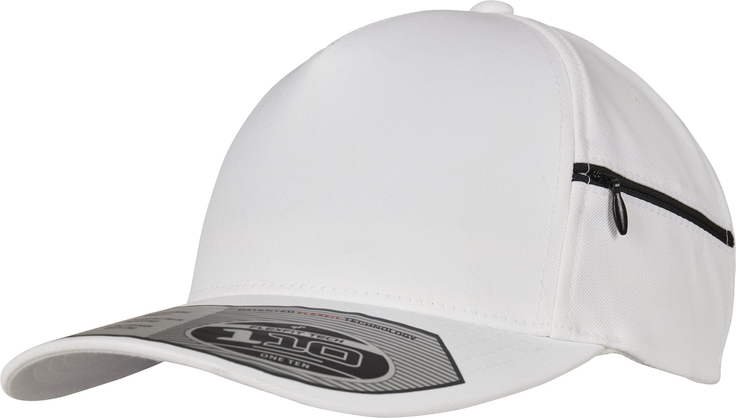 Flexfit By Yupoong 110 Pocket Cap with Zipper Side Closure and Pre-bent Visor