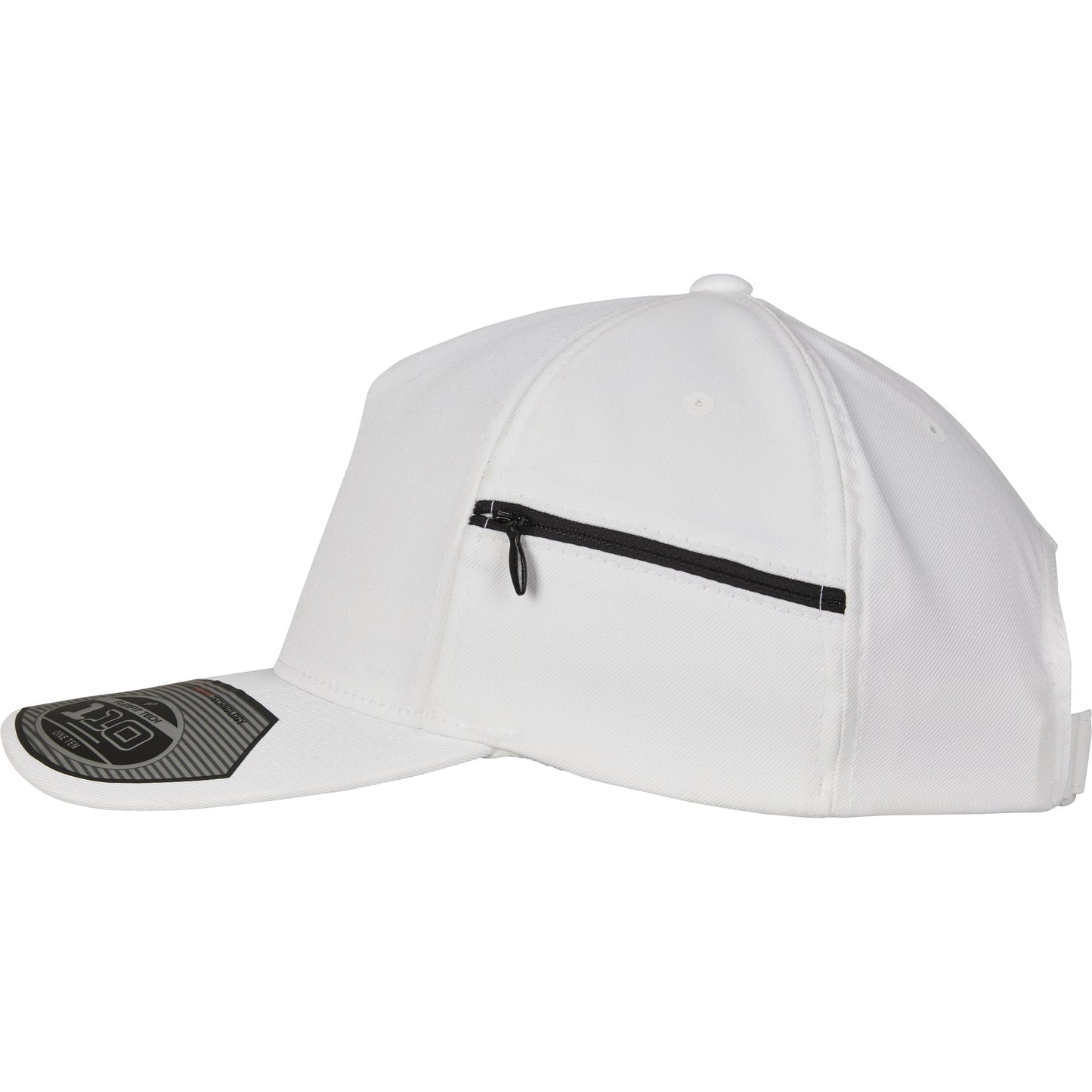Flexfit By Yupoong 110 Pocket Cap with Zipper Side Closure and Pre-bent Visor