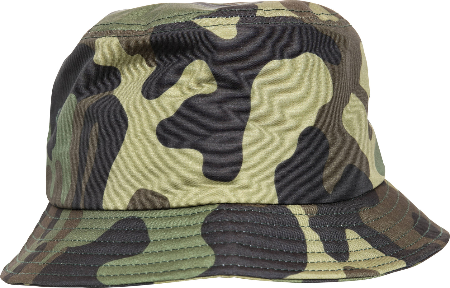 Flexfit Yupoong Camo Bucket Hat Green Camouflage One Size Outdoor Adventure