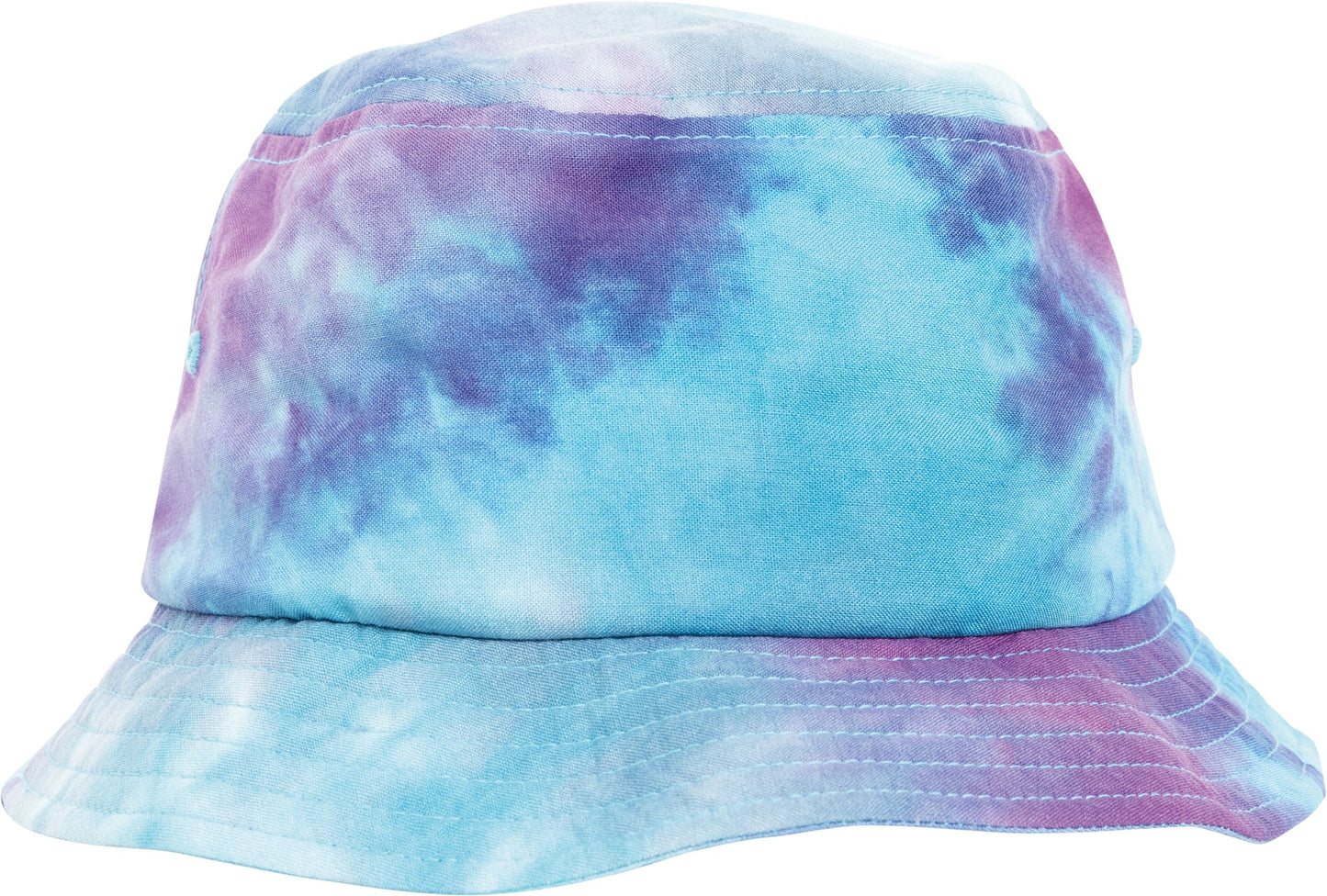 Flexfit Yupoong Festival Print Bucket Hat Purple Turquoise Dye One Size