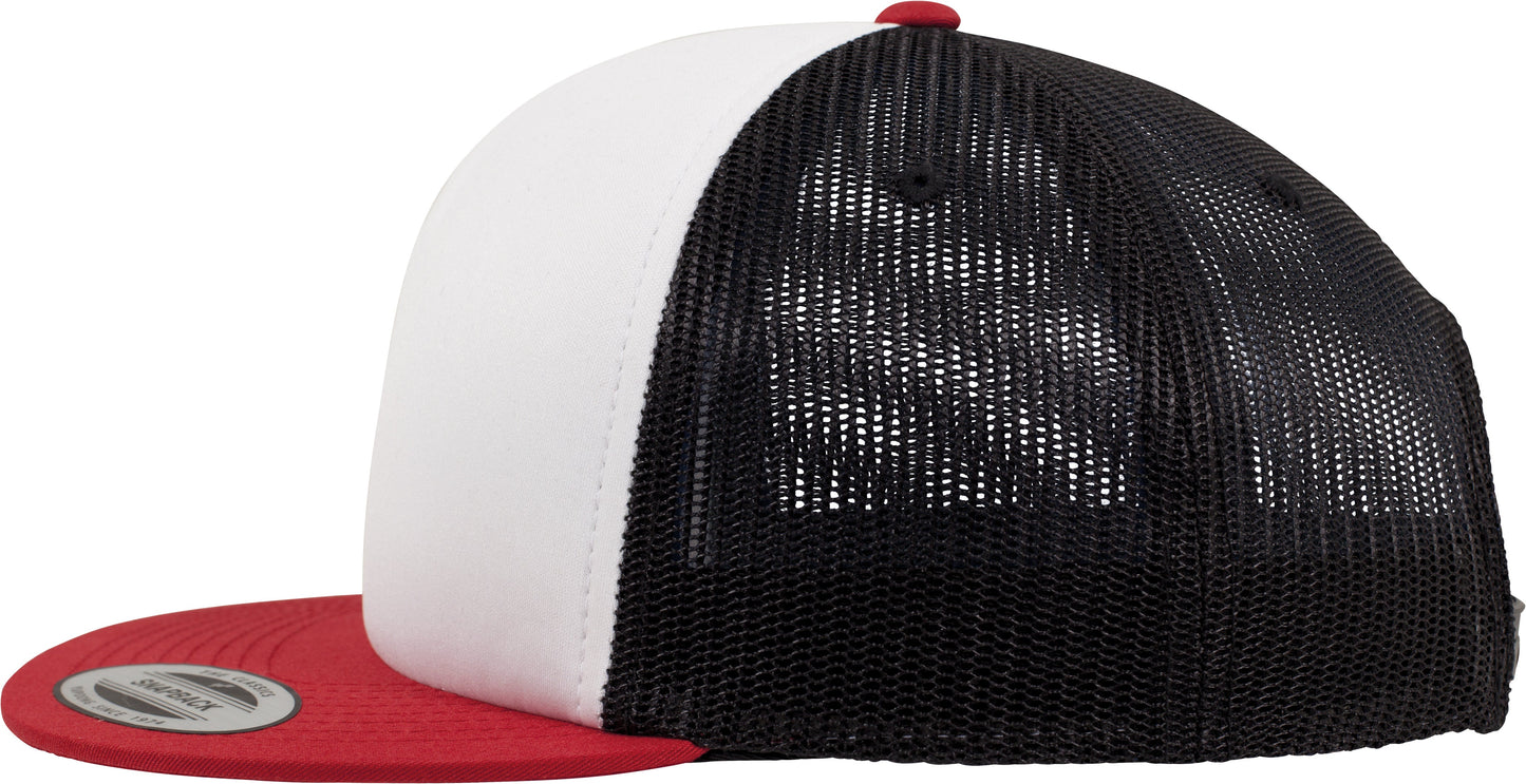 Flexfit Yupoong Foam Trucker Cap White Front 6005FW Screen Printing Ready