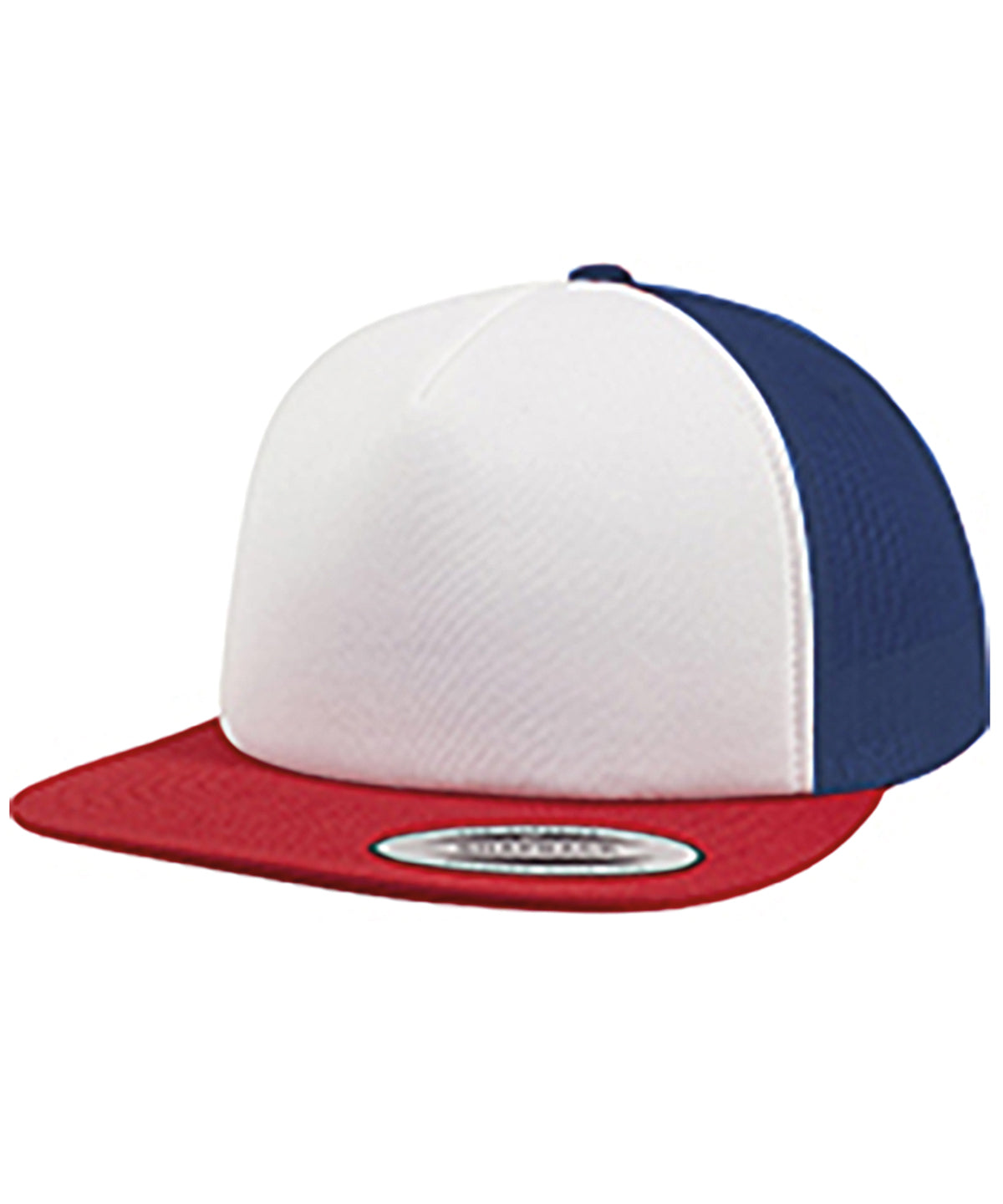 Flexfit Yupoong Foam Trucker Cap White Front 6005FW Screen Printing Ready
