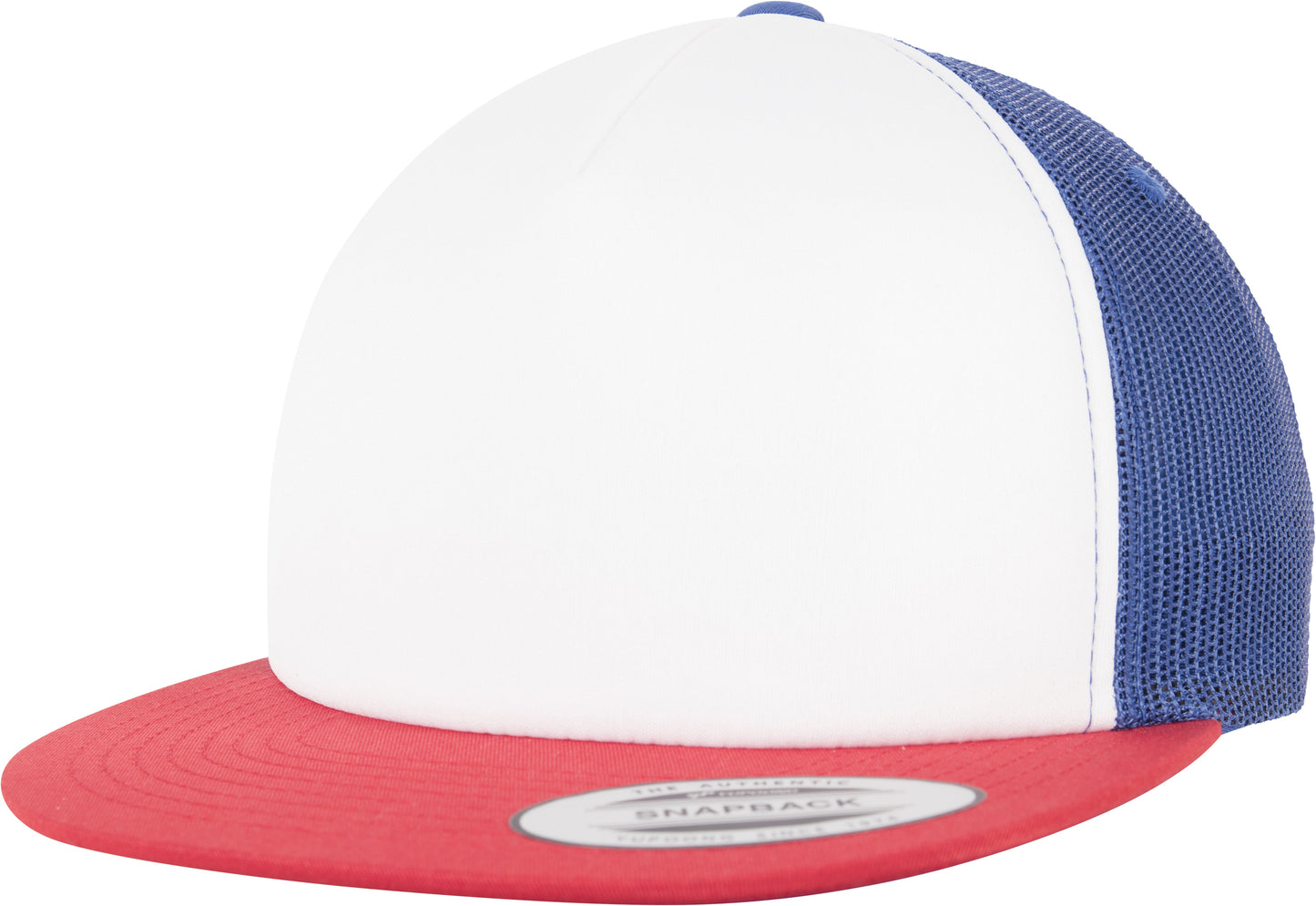 Flexfit Yupoong Foam Trucker Cap White Front 6005FW Screen Printing Ready