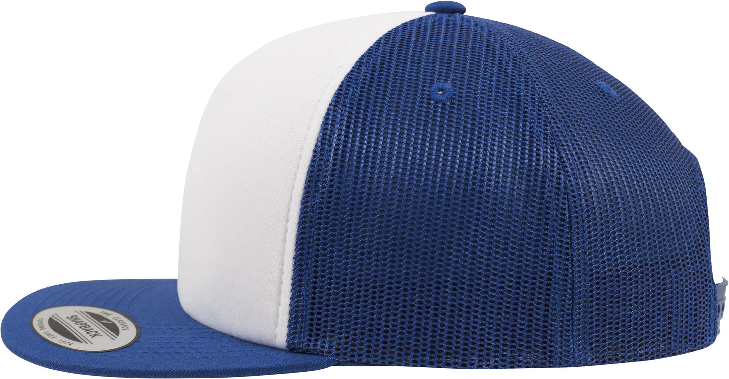Flexfit Yupoong Foam Trucker Cap White Front 6005FW Screen Printing Ready