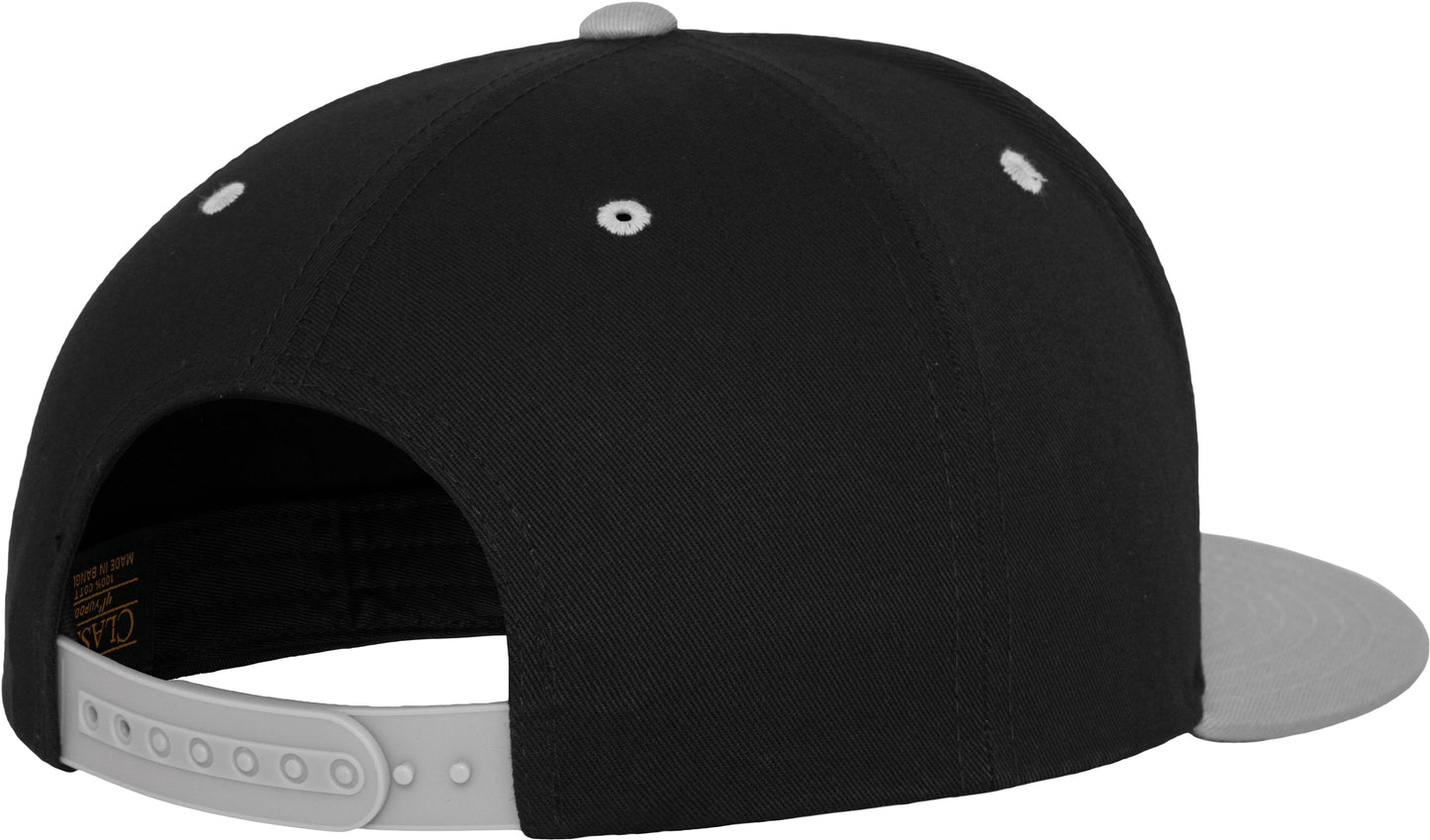 Flexfit Yupoong Classic 5-Panel Snapback Hat Green Undervisor Screenprint Ready