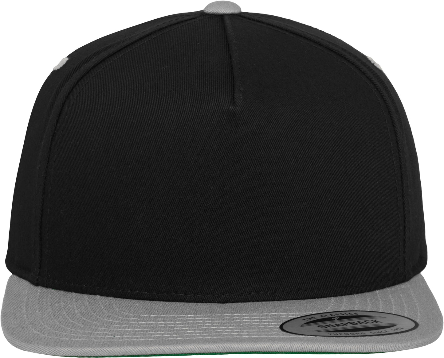Flexfit Yupoong Classic 5-Panel Snapback Hat Green Undervisor Screenprint Ready