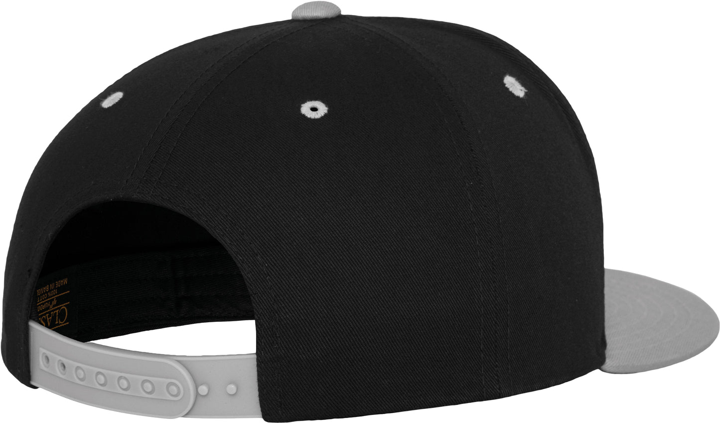 Flexfit Yupoong Classic 5-Panel Snapback Hat Green Undervisor Screenprint Ready
