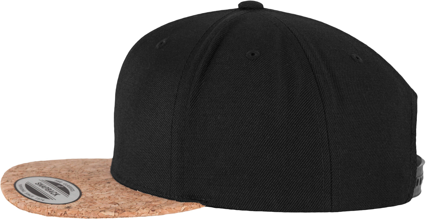 Flexfit Yupoong Cork Snapback Hat 6089Co Classic Shape Wool-Blend Visor