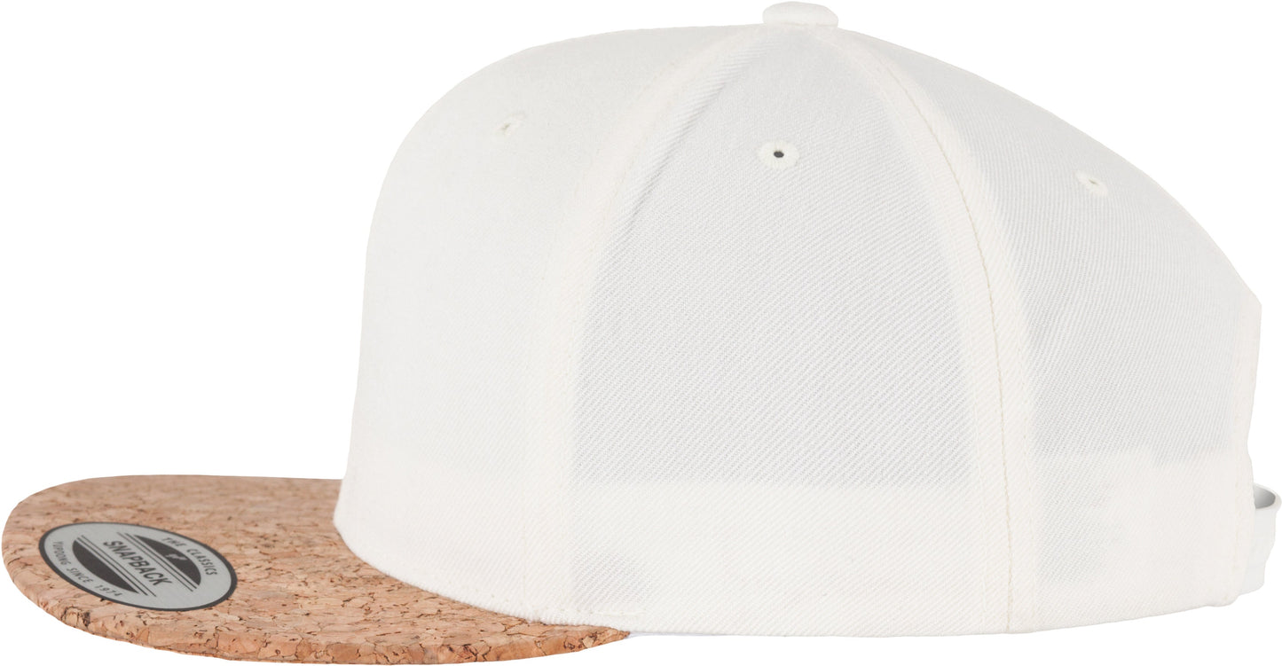 Flexfit Yupoong Cork Snapback Hat 6089Co Classic Shape Wool-Blend Visor