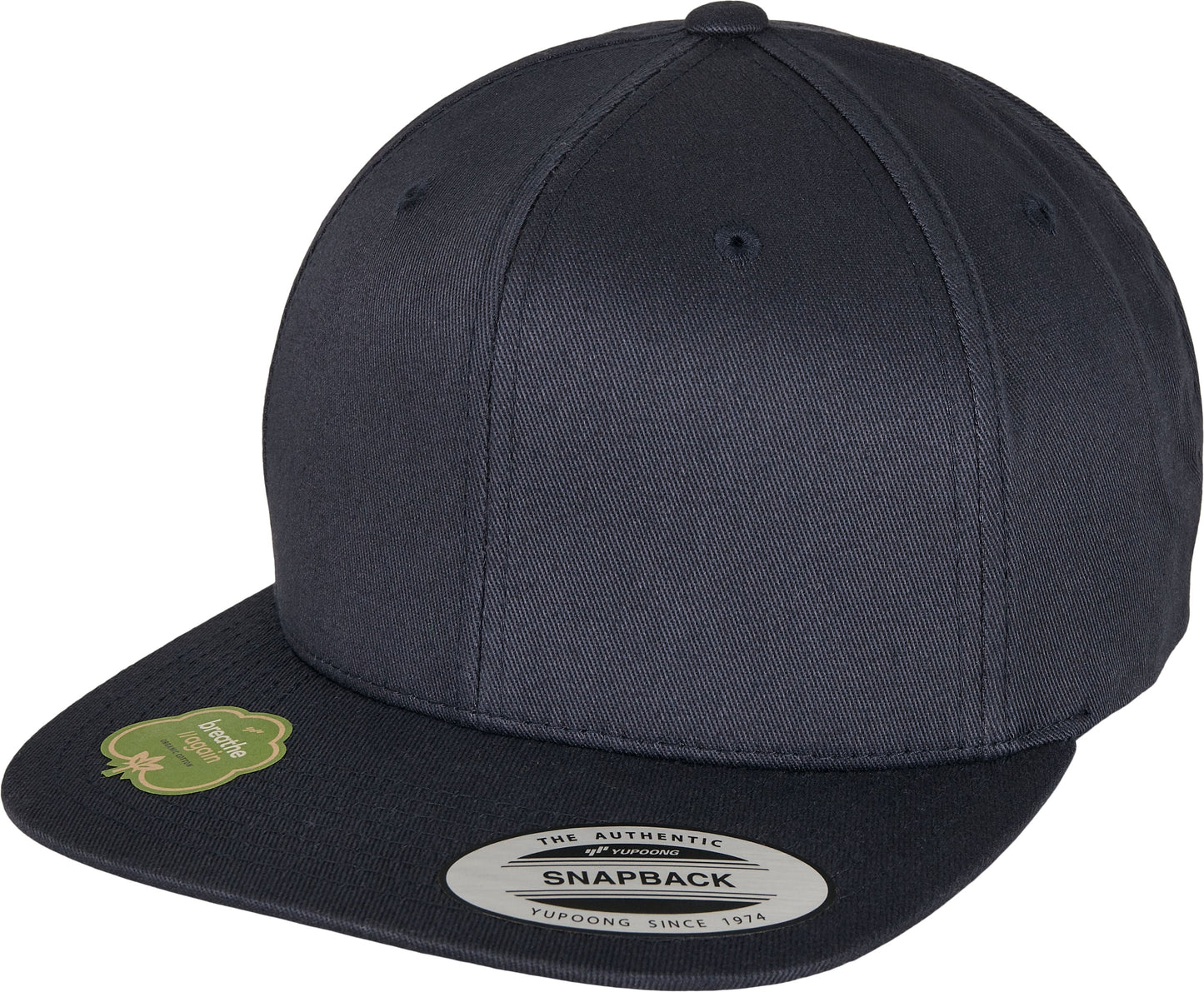Flexfit Yupoong Organic Cotton Snapback Cap Adjustable Flat Visor 6089Oc