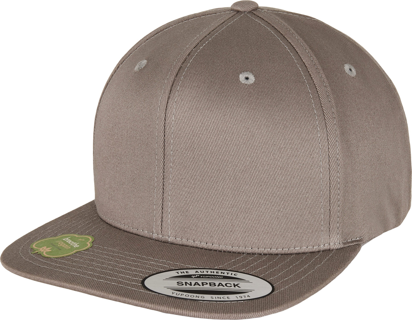 Flexfit Yupoong Organic Cotton Snapback Cap Adjustable Flat Visor 6089Oc