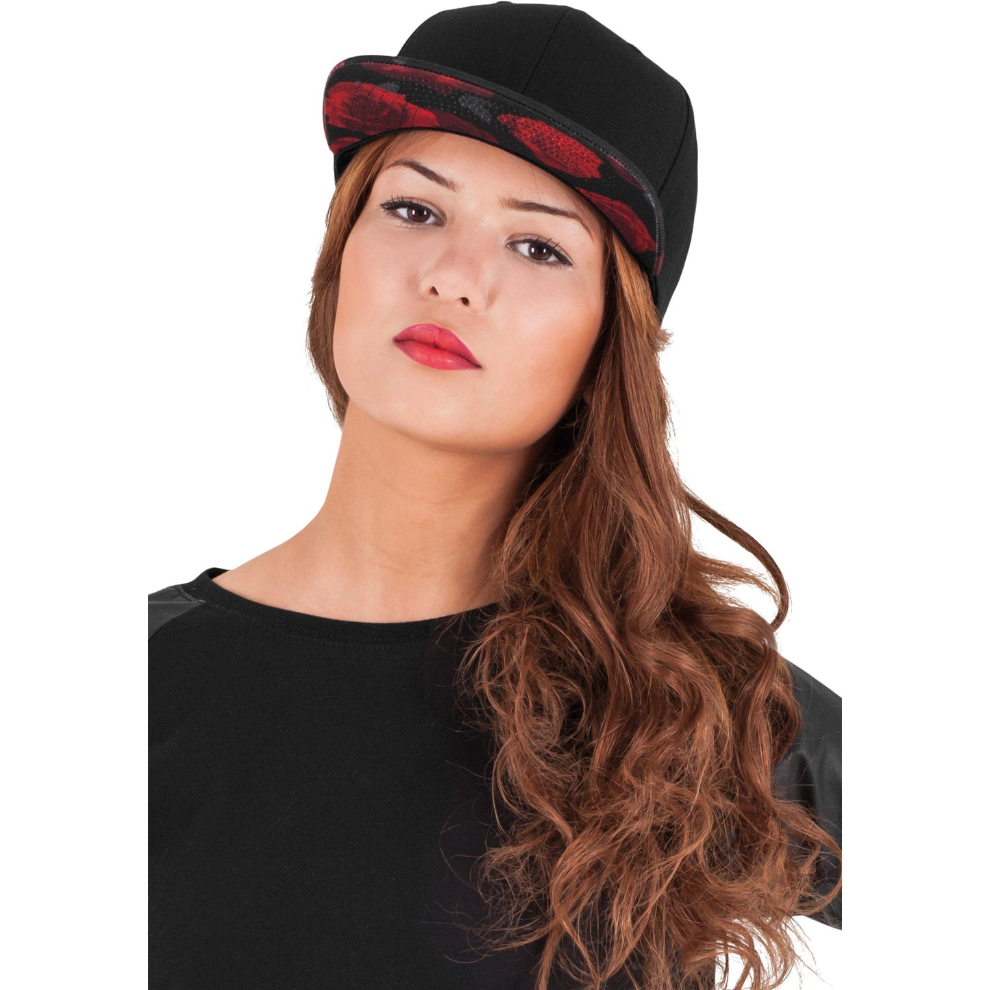 Flexfit Yupoong Roses Snapback Cap Classic Baseball Shape Reinforced Front