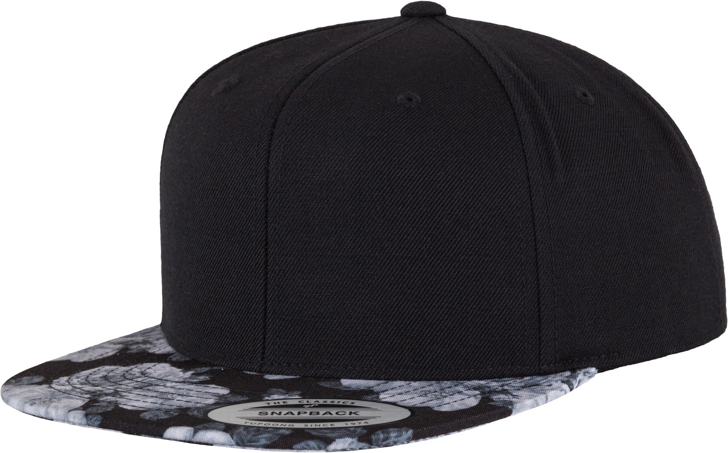 Flexfit Yupoong Roses Snapback Cap Classic Baseball Shape Reinforced Front