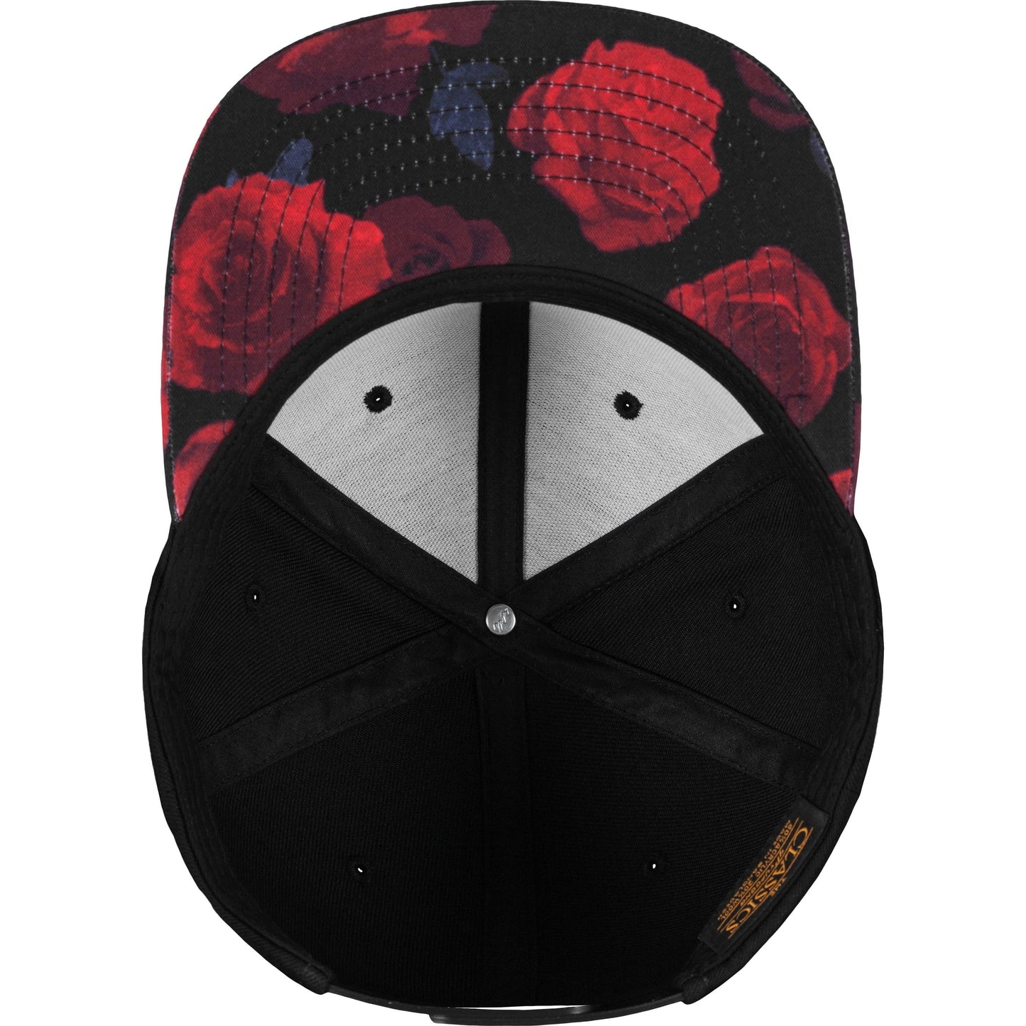 Flexfit Yupoong Roses Snapback Cap Classic Baseball Shape Reinforced Front