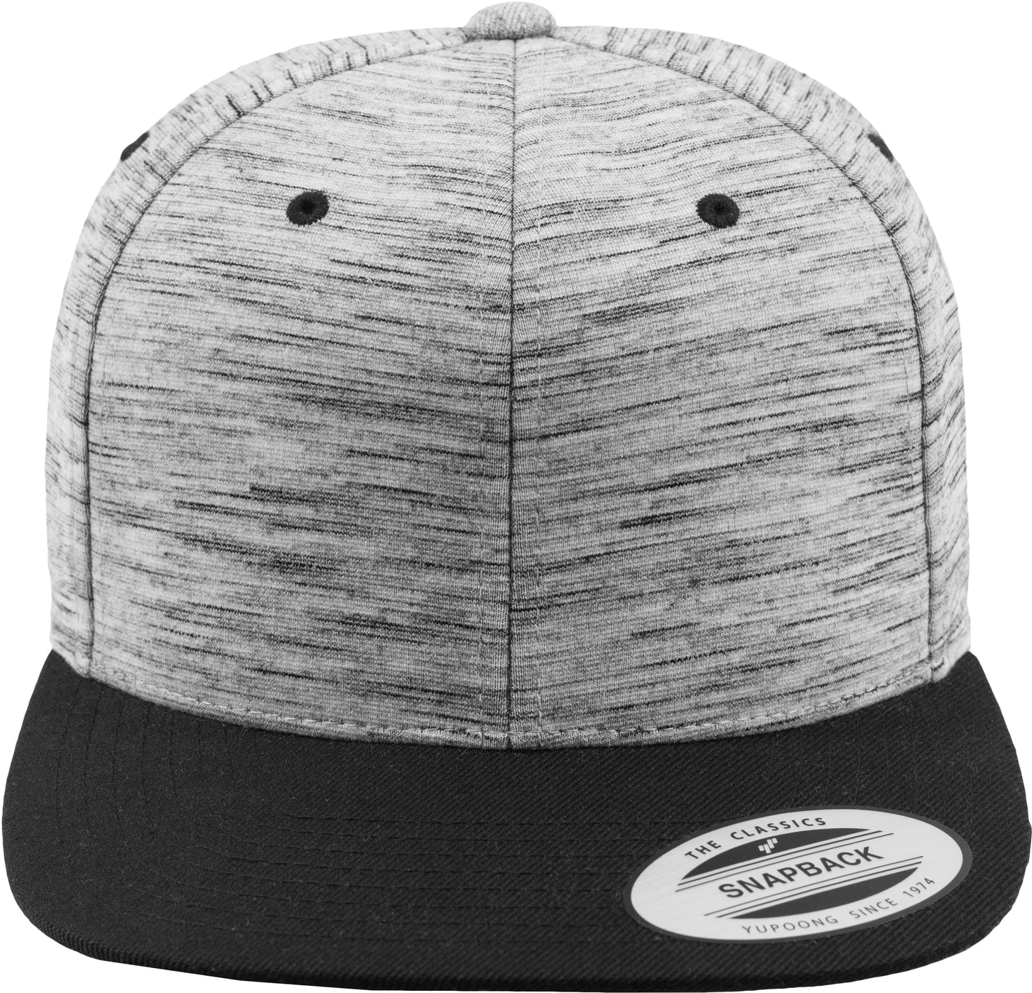Flexfit Yupoong Stripes Melange Crown Snapback Hat Classic Wool-Blend 6089Sc