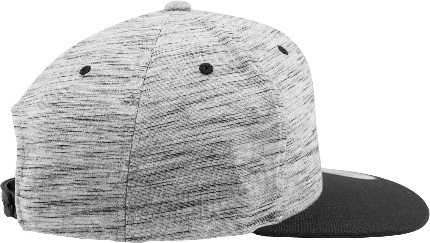 Flexfit Yupoong Stripes Melange Crown Snapback Hat Classic Wool-Blend 6089Sc