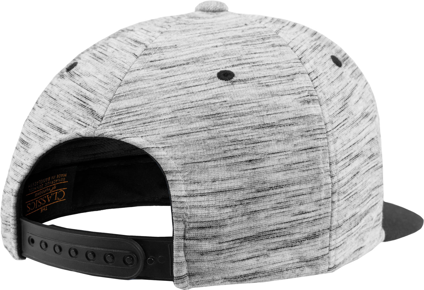 Flexfit Yupoong Stripes Melange Crown Snapback Hat Classic Wool-Blend 6089Sc
