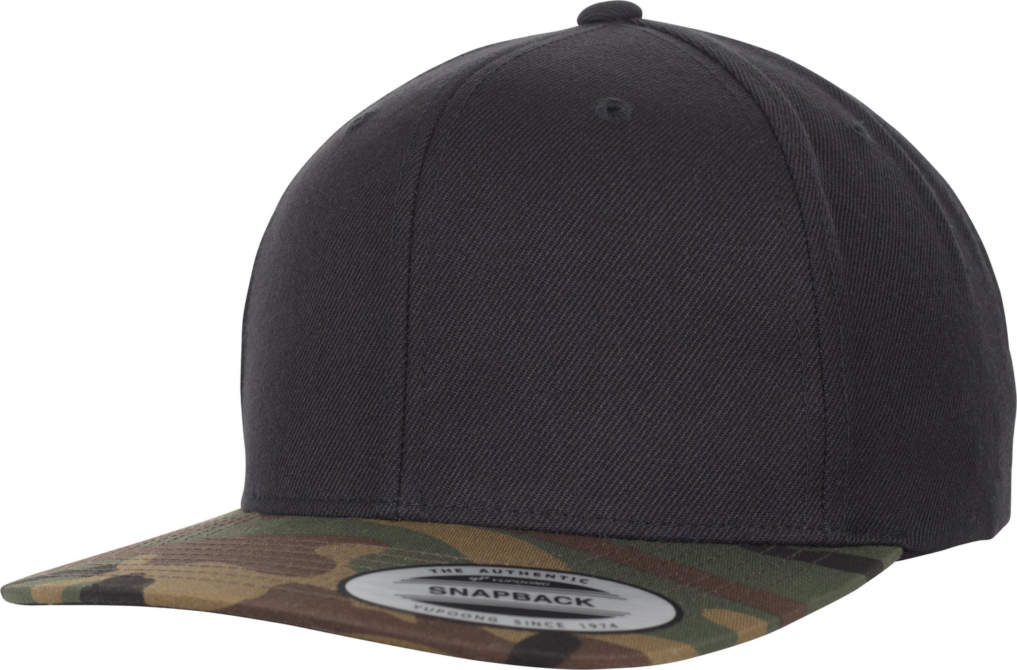 Flexfit Yupoong Classic Snapback 2-Tone Camo Cap Wool-Twill Blend 6089Tc