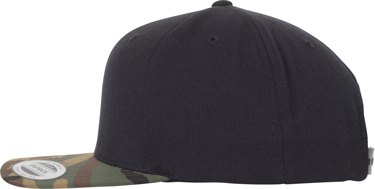 Flexfit Yupoong Classic Snapback 2-Tone Camo Cap Wool-Twill Blend 6089Tc